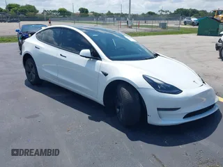2023 Tesla Model 3 with VIN 5YJ3E1EA3PF489477, listed as a IAAI auction lot 42367305 with Not provided miles and . Bid and sale history available at DreamBid. Image 1.