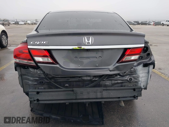 2015 Honda Civic LX with VIN 19XFB2F55FE097408, listed as a IAAI auction lot 41962401 with 124,257 mi miles. Bid and sale history available at carsss.com. Image 6.