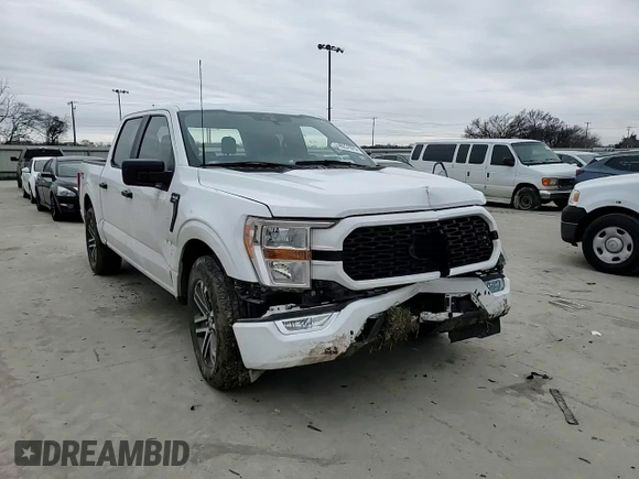 2021 Ford F-150 XL with VIN 1FTEW1C53MKD96985, listed as a Copart auction lot 46231075 with 0 mi miles and Salvage Title. Bid and sale history available at carsss.com. Image 11.