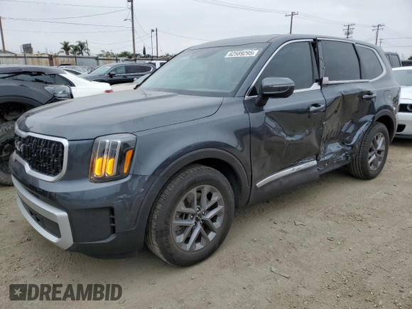 2024 Kia Telluride LX z VIN 5XYP24GC9RG482751, wystawiony jako Copart lot #62589295 z przebiegiem 35 366 mil mil oraz Szkoda całkowita • Salvage title. Historia ofert i sprzedaży dostępna na DreamBid. Obrazek 1.