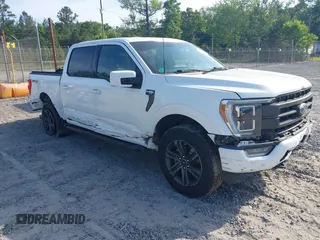 2022 Ford F-150 XL with VIN 1FTFW1E84NFC22607, listed as a IAAI auction lot 42164855 with 27,303 mi miles and . Bid and sale history available at DreamBid. Image 1.