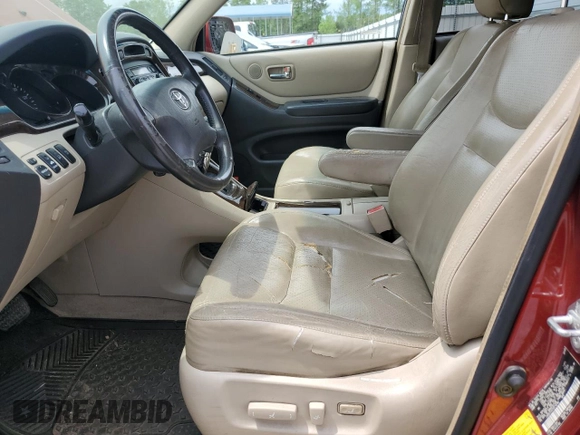 2003 Toyota Highlander z VIN JTEGF21A730118790, wystawiony jako Copart lot #54362285 z przebiegiem 247 642 mil mil oraz Czysty tytuł • Clean title. Historia ofert i sprzedaży dostępna na DreamBid. Obrazek 7.