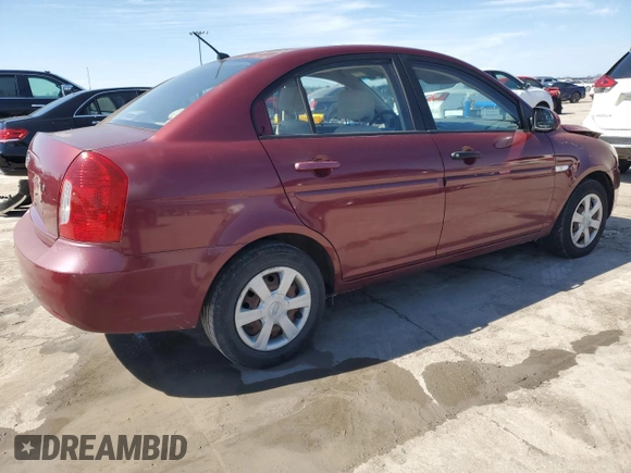 2007 Hyundai Accent GLS with VIN KMHCN46C77U123350, listed as a Copart auction lot 46856845 with 150,833 mi miles and Clean Title. Bid and sale history available at carsss.com. Image 3.