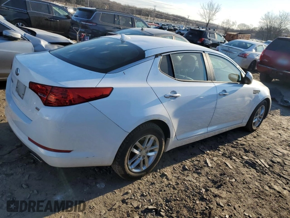2013 Kia Optima LX with VIN 5XXGM4A72DG233047, listed as a Copart auction lot 46324185 with 137,128 mi miles and Salvage Title. Bid and sale history available at carsss.com. Image 3.