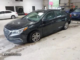 2017 Hyundai Sonata SE with VIN 5NPE24AF9HH575092, listed as a IAAI auction lot 41984989 with 141,796 mi miles. Bid and sale history available at carsss.com. Image 2.