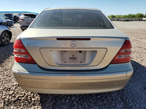 2004 Mercedes-Benz C 320 with VIN WDBRF64JX4F448792, listed as a Copart auction lot 84728494 with 156,923 mi miles and Salvage Title. Bid and sale history available at DreamBid. Image 6.