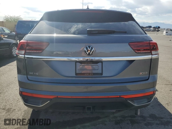 2021 Volkswagen Atlas SE with VIN 1V2HE2CA6MC215129, listed as a Copart auction lot 75023114 with 34,861 mi miles and Salvage title. Bid and sale history available at DreamBid. Image 6.