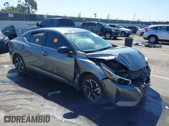 2024 Nissan Sentra SV with VIN 3N1AB8CV6RY273292, listed as a IAAI auction lot 41997489 with 28,521 mi miles and . Bid and sale history available at DreamBid. Image 1.