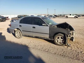 1998 Honda Civic LX with VIN 1HGEJ6577WL049846, listed as a Copart auction lot 72406804 with 199,514 mi miles and Salvage Title. Bid and sale history available at carsss.com. Image 4.