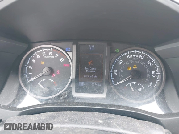 2017 Toyota Tacoma SR5 with VIN 3TMCZ5AN3HM106655, listed as a IAAI auction lot 41838777 with 63,740 mi miles and . Bid and sale history available at DreamBid. Image 7.