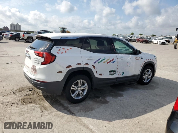 2019 GMC Terrain SLE with VIN 3GKALMEV6KL211365, listed as a Copart auction lot 55072615 with Not Provided miles and Non Repairable. Bid and sale history available at DreamBid. Image 3.