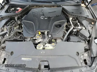 2023 Infiniti Q50 Luxe with VIN JN1EV7BP5PM510800, listed as a Copart auction lot 46805035 with 35,446 mi miles and Salvage Title. Bid and sale history available at DreamBid. Image 12.