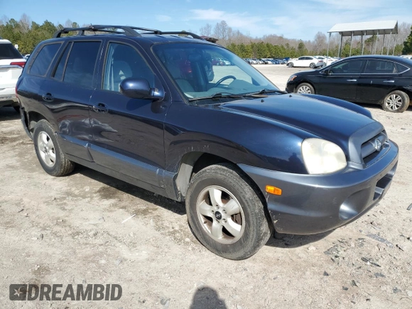 2005 Hyundai Santa Fe GLS with VIN KM8SC13D55U952217, listed as a Copart auction lot 46784205 with 119,714 mi miles and Salvage Title. Bid and sale history available at carsss.com. Image 4.