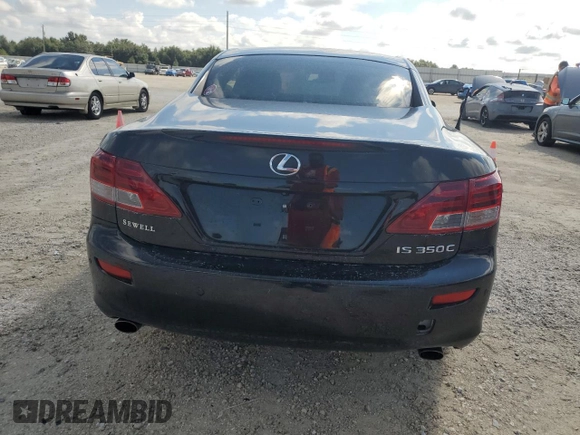 2012 Lexus IS 350 C with VIN JTHFE2C22C2508708, listed as a Copart auction lot 74030524 with Not provided miles and Non repairable. Bid and sale history available at DreamBid. Image 6.
