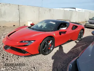 2024 Ferrari SF90 z VIN ZFF96NMA5R0306616, wystawiony jako Copart lot #82438994 z przebiegiem 190 mil mil oraz Szkody całkowita. Historia ofert i sprzedaży dostępna na DreamBid. Obrazek 1.