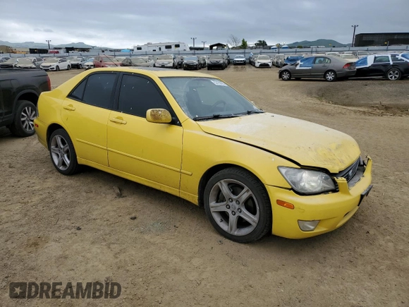 2001 Lexus IS 300/350 with VIN JTHBD182110028382, listed as a Copart auction lot 53190425 with 183,991 mi miles and Salvage Title. Bid and sale history available at DreamBid. Image 4.