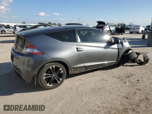 2015 Honda CR-Z EX with VIN JHMZF1D65FS002316, listed as a Copart auction lot 44546585 with 87,745 mi miles and Salvage Title. Bid and sale history available at DreamBid. Image 3.