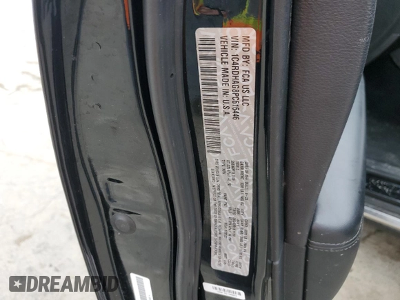 2023 Dodge Durango SXT z VIN 1C4RDHAG8PC616446, wystawiony jako Copart lot #44524455 z przebiegiem 53 916 mil mil oraz Czysty tytuł • Clean title. Historia ofert i sprzedaży dostępna na DreamBid. Obrazek 13.