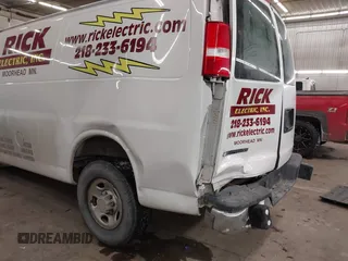 2019 Chevrolet Express Cargo with VIN 1GCWGAFG5K1321545, listed as a IAAI auction lot 41554480 with 43,749 mi miles and . Bid and sale history available at DreamBid. Image 6.