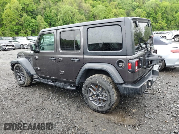 2024 Jeep Wrangler Sport с VIN 1C4PJXKN4RW208552, выставлен на аукционе Copart как лот 55834785 с пробегом 45 479 миль миль и Списание • Salvage title. История ставок и продаж доступна на DreamBid. Изображение 2.