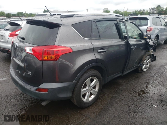 2013 Toyota RAV4 XLE with VIN JTMRFREV6D5027274, listed as a Copart auction lot 60207815 with 181,978 mi miles and Salvage title. Bid and sale history available at DreamBid. Image 3.