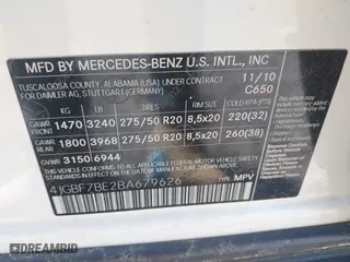 2011 Mercedes-Benz GL-Class GL 450 with VIN 4JGBF7BE2BA679626, listed as a IAAI auction lot 41937523 with 112,808 mi miles. Bid and sale history available at carsss.com. Image 9.