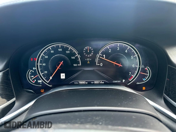 2017 BMW 7 Series ALPINA B7 xDrive with VIN WBA7F2C5XHG422275, listed as a Copart auction lot 58860745 with 78,093 mi miles and Salvage title. Bid and sale history available at DreamBid. Image 8.