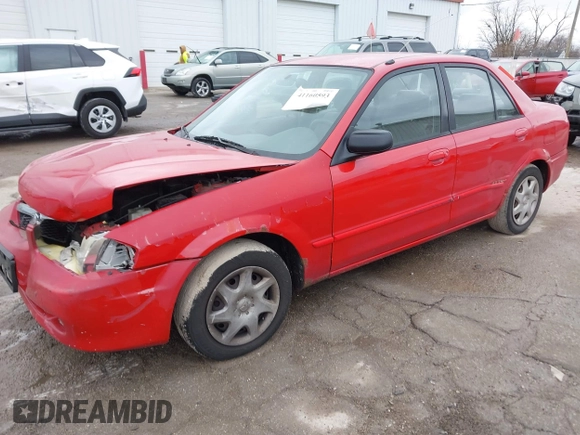2000 Mazda Protege DX with VIN JM1BJ2224Y0277889, listed as a IAAI auction lot 41160593 with 124,586 mi miles and . Bid and sale history available at DreamBid. Image 2.