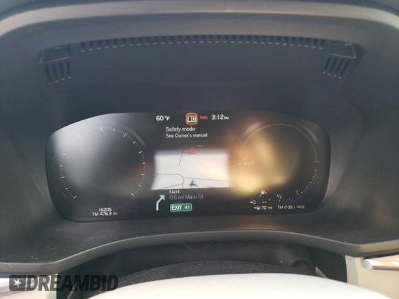 2019 Volvo XC60 Inscription with VIN LYVBR0DL3KB235047, listed as a Copart auction lot 85550134 with 16,205 mi miles and Salvage Title. Bid and sale history available at carsss.com. Image 9.