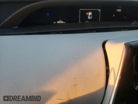 2018 Toyota Prius Two with VIN JTDKBRFU9J3065818, listed as a Copart auction lot 45777955 with 49,595 mi miles and Salvage Title. Bid and sale history available at DreamBid. Image 9.