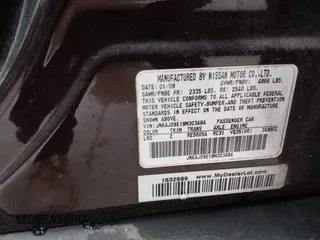 2008 Infiniti EX Journey with VIN JNKAJ09E18M303484, listed as a IAAI auction lot 42072050 with Not Provided miles. Bid and sale history available at carsss.com. Image 9.