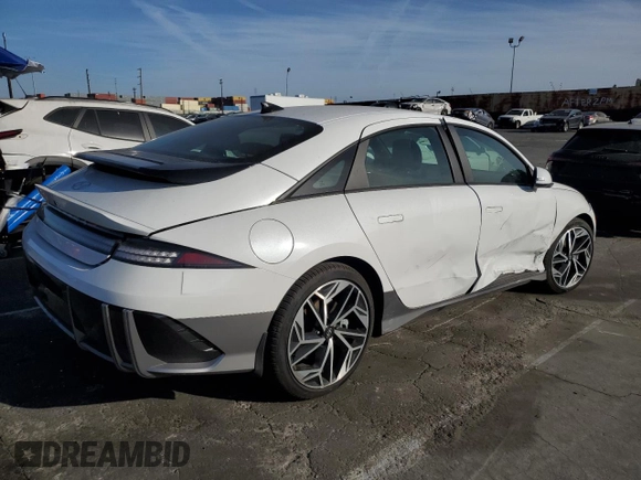 2024 Hyundai Ioniq 6 SEL z VIN KMHM34AA0RA079339, wystawiony jako Copart lot #47627595 z przebiegiem 7 529 mil mil oraz Szkoda całkowita • Salvage title. Historia ofert i sprzedaży dostępna na DreamBid. Obrazek 3.