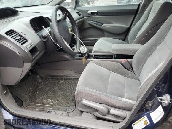 2011 Honda Civic LX with VIN 2HGFA1F59BH538888, listed as a Copart auction lot 55765545 with 168,219 mi miles and Salvage Title. Bid and sale history available at DreamBid. Image 7.
