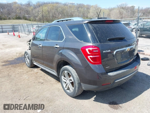 2016 Chevrolet Equinox LTZ z VIN 2GNFLGEK1G6284168, wystawiony jako IAAI lot #41937389 z przebiegiem 184 853 mil mil oraz . Historia ofert i sprzedaży dostępna na DreamBid. Obrazek 3.