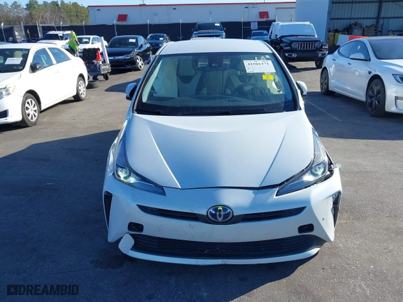 2022 Toyota Prius L Eco with VIN JTDKAMFU1N3162300, listed as a IAAI auction lot 41501371 with 16,521 mi miles. Bid and sale history available at carsss.com. Image 12.