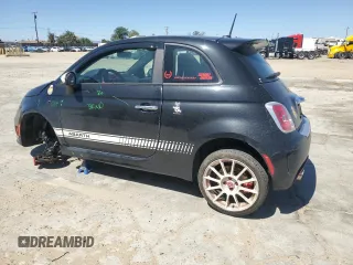 2012 FIAT 500 Abarth with VIN 3C3CFFFH6CT330426, listed as a Copart auction lot 57341965 with 40,702 mi miles and Salvage title. Bid and sale history available at DreamBid. Image 2.