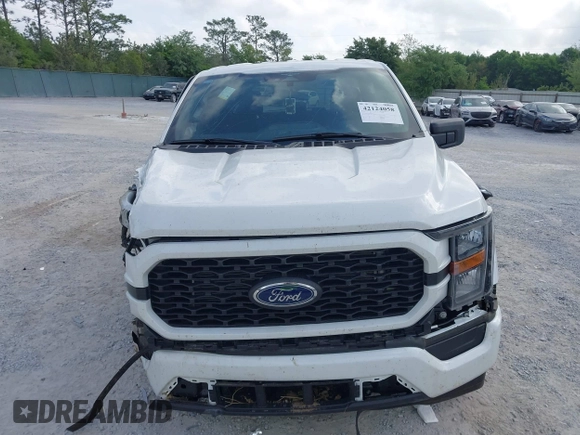 2023 Ford F-150 XL with VIN 1FTEX1CP9PKF91606, listed as a IAAI auction lot 42124058 with 23,535 mi miles and . Bid and sale history available at DreamBid. Image 12.
