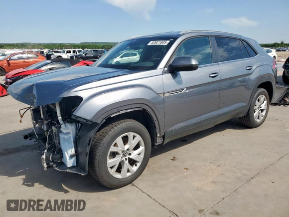 2020 Volkswagen Atlas S with VIN 1V2AC2CAXLC220453, listed as a Copart auction lot 52921805 with 28,237 mi miles and Clean title. Bid and sale history available at DreamBid. Image 1.