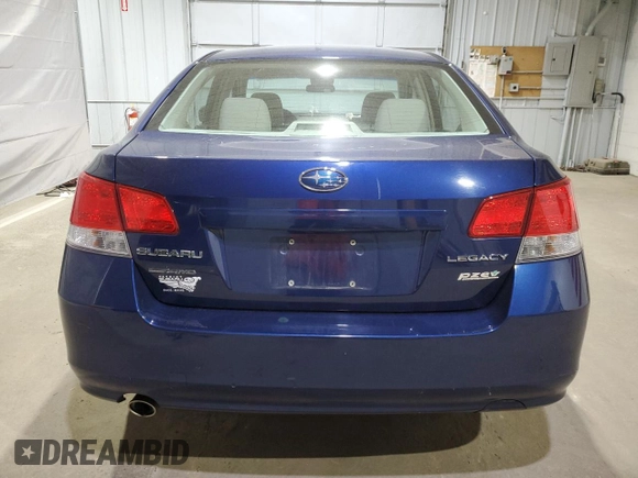 2011 Subaru Legacy Premium with VIN 4S3BMBC69B3249360, listed as a Copart auction lot 57490905 with 81,122 mi miles and Salvage title. Bid and sale history available at DreamBid. Image 6.