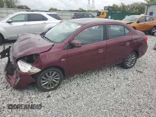 2018 Mitsubishi Mirage G4 SE with VIN ML32F4FJ9JHF15182, listed as a Copart auction lot 73180074 with 75,299 mi miles and Salvage Title. Bid and sale history available at carsss.com. Image 1.