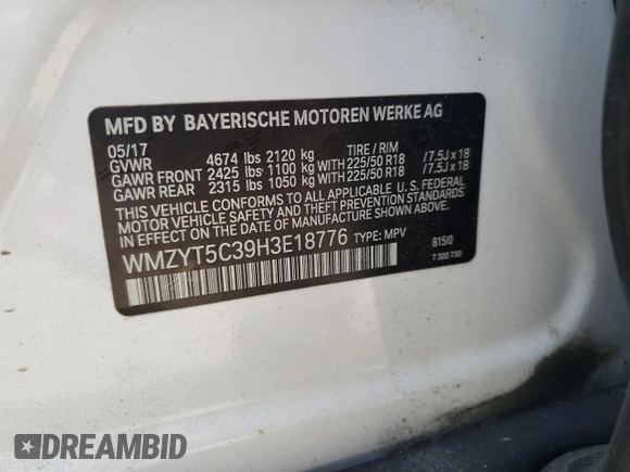 2017 MINI Countryman Cooper S z VIN WMZYT5C39H3E18776, wystawiony jako Copart lot #60456515 z przebiegiem 126 808 mil mil oraz Szkoda całkowita • Salvage title. Historia ofert i sprzedaży dostępna na DreamBid. Obrazek 12.