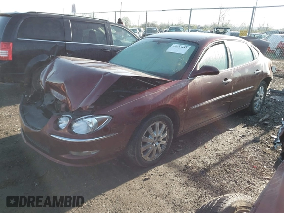 2009 Buick LaCrosse CXL with VIN 2G4WD582991270830, listed as a IAAI auction lot 42035883 with 154,879 mi miles. Bid and sale history available at carsss.com. Image 2.