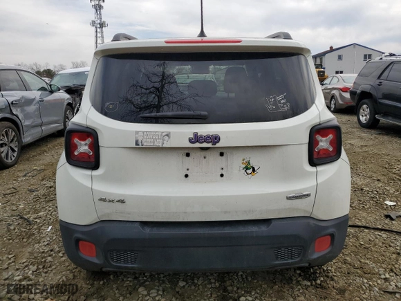 2015 Jeep Renegade Latitude with VIN ZACCJBBT8FPC10653, listed as a Copart auction lot 50023605 with 89,219 mi miles and Salvage Title. Bid and sale history available at carsss.com. Image 6.