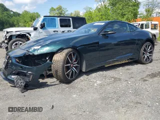 2023 Jaguar F-Type R z VIN SAJD51FE0PCK80511, wystawiony jako Copart lot #57606565 z przebiegiem 12 373 mil mil oraz Szkoda całkowita • Salvage title. Historia ofert i sprzedaży dostępna na DreamBid. Obrazek 1.