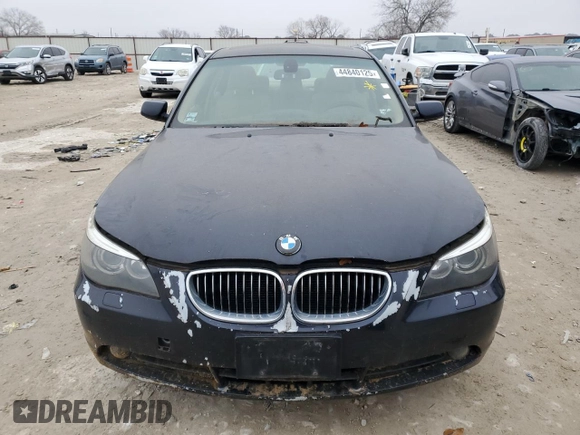 2006 BMW 5 Series 530xi with VIN WBANF735X6CU20504, listed as a Copart auction lot 44840125 with 122,594 mi miles and Clean Title. Bid and sale history available at carsss.com. Image 5.