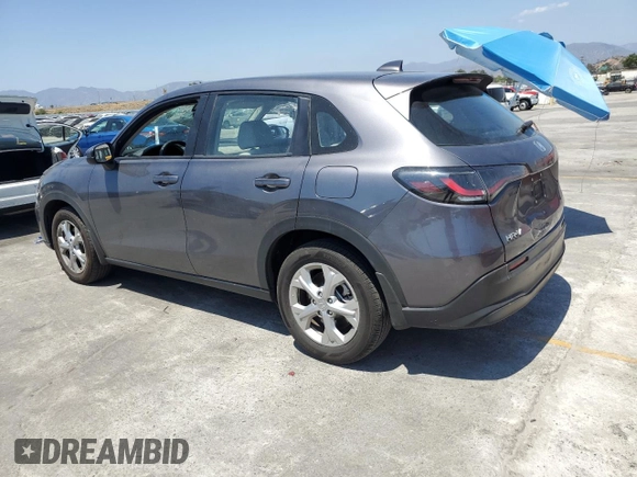 2023 Honda HR-V LX with VIN 3CZRZ1H34PM729931, listed as a Copart auction lot 59405465 with 24,375 mi miles and Salvage title. Bid and sale history available at DreamBid. Image 2.