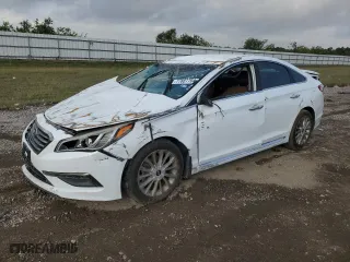 2015 Hyundai Sonata 2.4L Limited with VIN 5NPE34AF1FH194296, listed as a Copart auction lot 77887704 with 126,313 mi miles and Salvage Title. Bid and sale history available at carsss.com. Image 1.