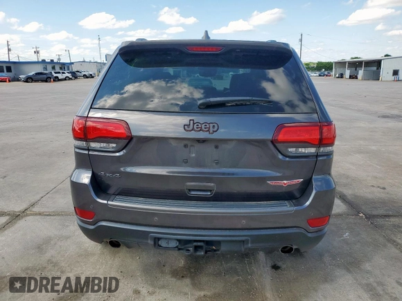 2018 Jeep Grand Cherokee Trailhawk with VIN 1C4RJFLG7JC467934, listed as a Copart auction lot 56193335 with 57,578 mi miles and Salvage title. Bid and sale history available at DreamBid. Image 6.