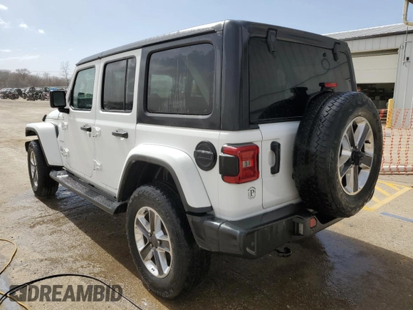 2021 Jeep Wrangler Unlimited Sahara с VIN 1C4HJXEG3MW619175, выставлен на аукционе Copart как лот 49053575 с пробегом 61 333 миль миль и Списание • Salvage title. История ставок и продаж доступна на DreamBid. Изображение 2.