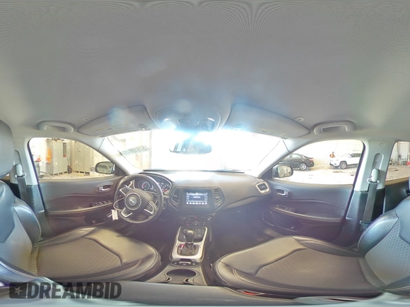 2018 Jeep Compass Latitude with VIN 3C4NJDBB6JT142303, listed as a Copart auction lot 57510045 with 65,336 mi miles and Salvage title. Bid and sale history available at DreamBid. Image 15.